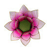 Eclairage d’ambiance Lotus rose bords or -- 13.5 cm