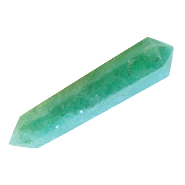 Pointe Hexagonale Biterminée Aventurine - 3 cm