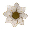 Eclairage d’ambiance Lotus blanc or -- 13.5 cm