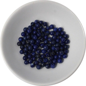 Perles Lapis Lazuli 4 mm - Sachet de 100 perles