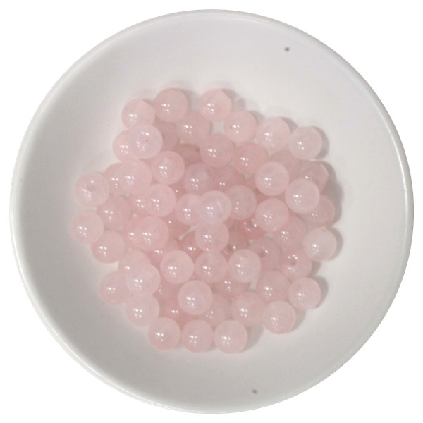 Perles Quartz Rose 6 mm - Sachet de 66 perles