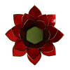 Eclairage Lotus 1° Chakra rouge & or -- 13.5 cm
