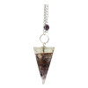 Pendule Orgonite Violet