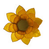 Eclairage ambiance Lotus 3° Chakra jaune & or -- 13.5 cm