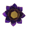 Eclairage Lotus 7° Chakra violet & or -- 13.5 cm