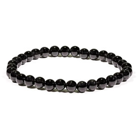 Emballé par 2, Bracelet de tourmaline noire -- 0.5 cm