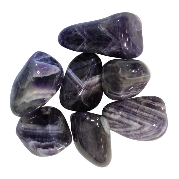 Pierres Roulées - Améthyste Chevron - Sachet 500 grs