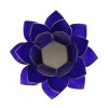 Eclairage  Lotus 6° chakra indigo argent -- 13.5 cm