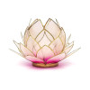Eclairage d’ambiance Lotus rose bord or grand -- 15x10,5 cm