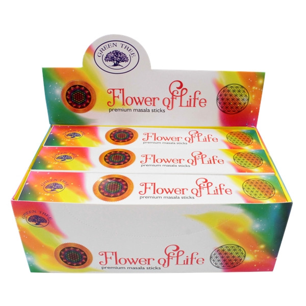 Encens Green Tree Flower of Life - 15 grs