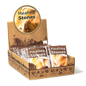 Emballé par 24, Pierres de soin 24 lots + Présentoir gratuit -- 25x18.5 cm