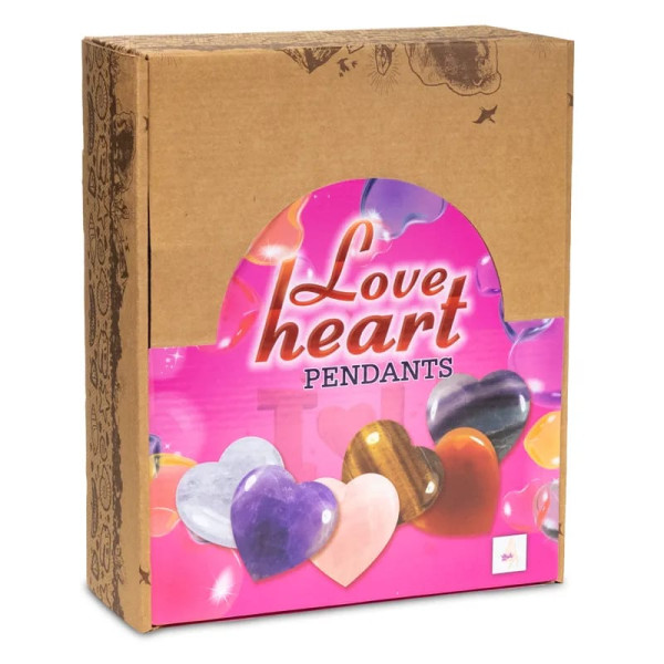 Pendentifs Love Heart SET + présentoir -- 26.5x21 cm