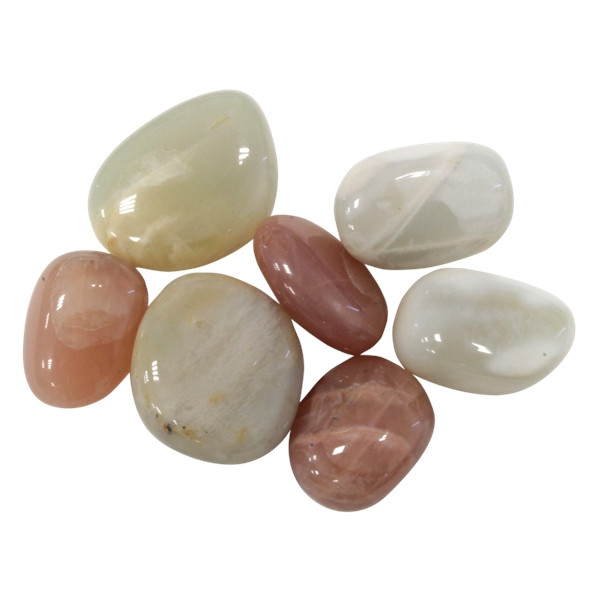 Pierres Roulées - Pierre de Lune couleurs mixées - Sachet 500 grs