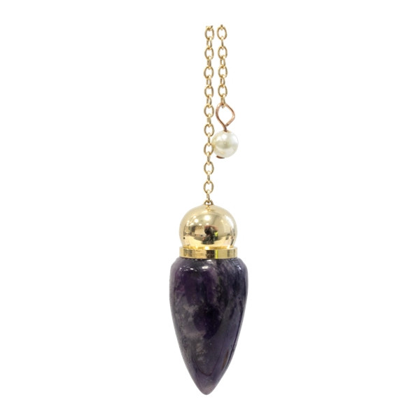 Pendule Pointe Polie en Améthyste