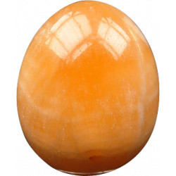 Oeuf Calcite Orange - Pièce de 30 x 45 mm