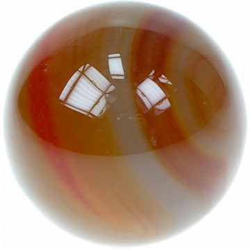 Sphère Cornaline Chauffée - Pièce de 40 mm
