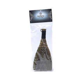 Balai de sorcière Pentacle Noir -- 22x10cm