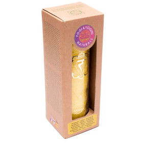Bougie parfumée 3° chakra stearine 100 heures -- 21x6.5 cm