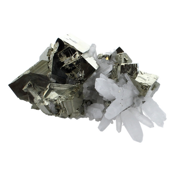 Amas Pyrite et Cristaux - 1,25 à 1,5 kg