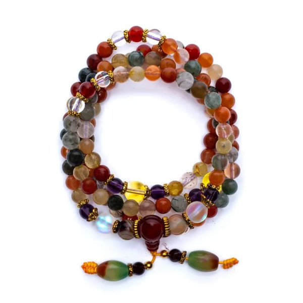 Mala mix d'agate - élastique -- 0.5 cm