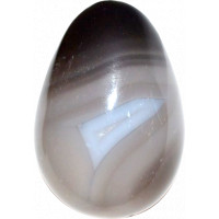 Oeuf Agate rubanée - Pièce de 30 x 45 mm