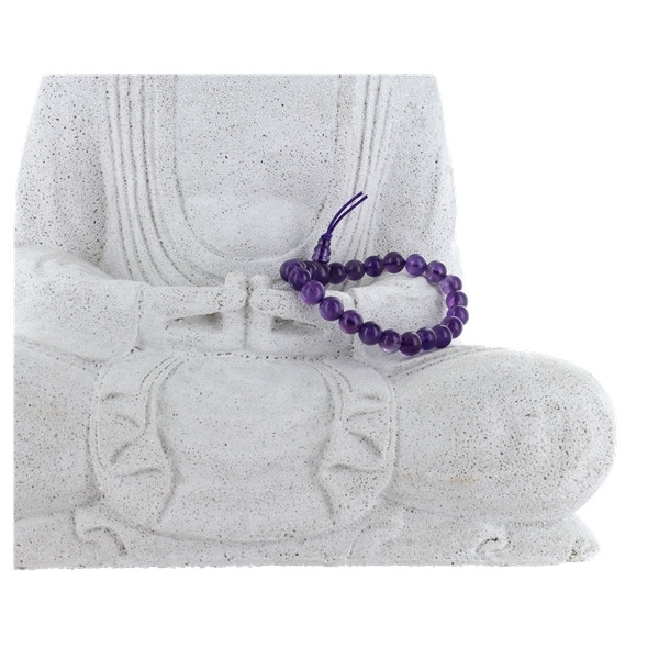 Bracelet mala tibétain - Améthyste