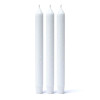 Emballé par 25, Bougie de table non parfumée Ã  la stéarine blanche -- 23x2cm