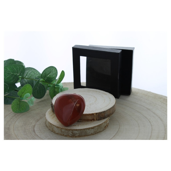 Coeur Jaspe Rouge - 4,5 cm