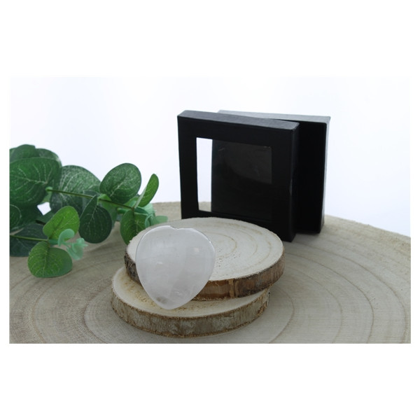 Coeur Cristal de Roche - 4,5 cm