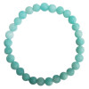 Bracelet Amazonite Perles rondes 6 mm Mates