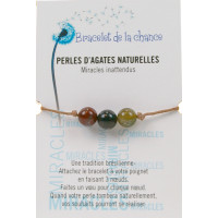 Bracelet de la chance - Perles d'Agates Naturelles