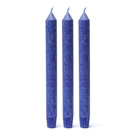 Emballé par 3, Bougie parfumée 6Â° chakra AjÃ±a indigo -- 21x2.2 cm