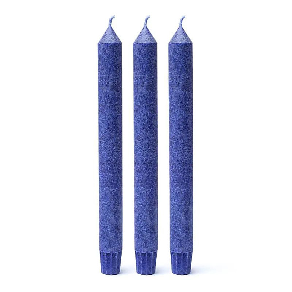 Emballé par 3, Bougie parfumée 6Â° chakra AjÃ±a indigo -- 21x2.2 cm