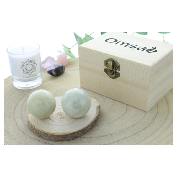 Boules de Relaxation Chinoises en Jade Vert