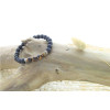 Bracelet Pierre de lave et Oeil de Tigre Perles rondes 8 mm