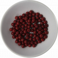 Perles Jaspe Rouge 4 mm - Sachet de 100 perles