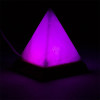 Mini lampe pyramide sel blanche USB + LED -- 400 g； 9 cm