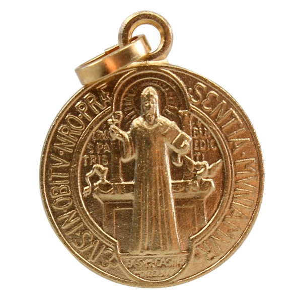 Médaille St Benoît - Métal Doré