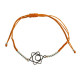 Bracelet cordon ajustable en coton - Chakra Svadhistana