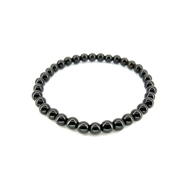 obsidienne noir  6 mm