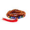 Mala chakra Rudraksha 108 perles -- ±44cm