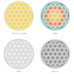 Carafe Vital Water Alladin Fleur de Vie blanche -- 1300 ml