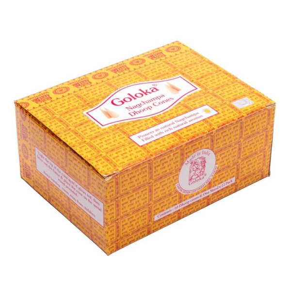 Cônes d'encens Dhoop Goloka Nagchampa -- 20 g