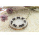 Bracelet Lucky Karma Bois clair et marron Perles rondes 10 mm