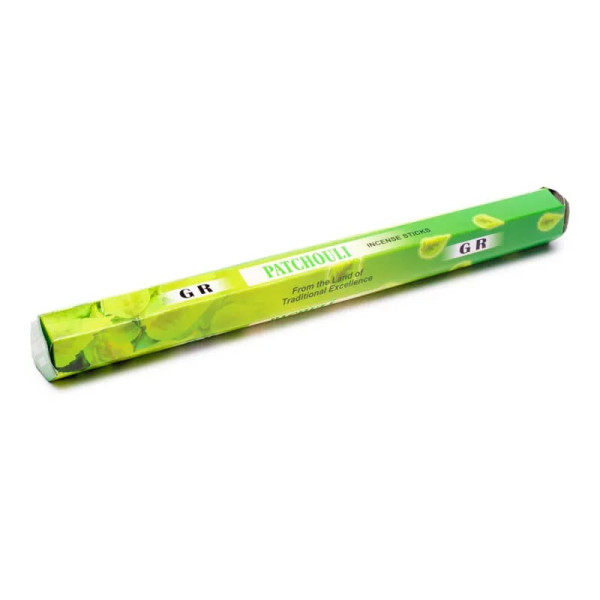 Encens Patchouli en boite hexagonale -- 20 g