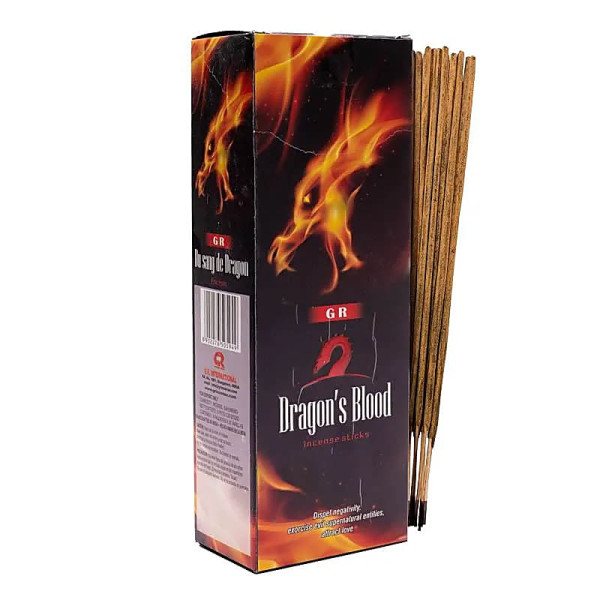 Encens Dragon Blood en boite hexagonale -- 20 g