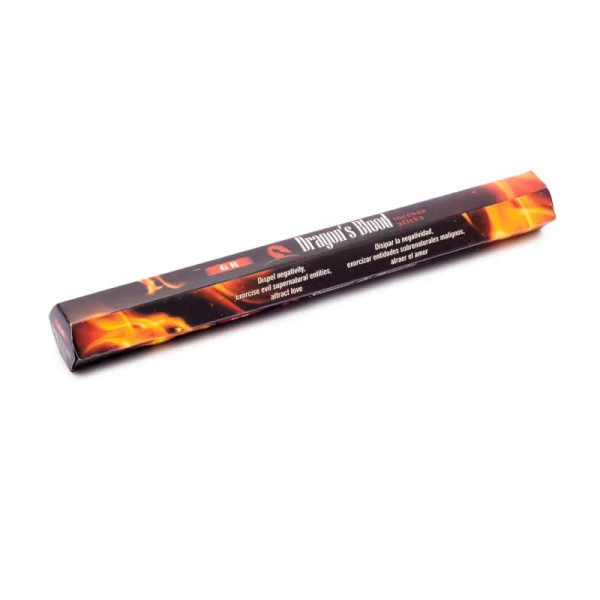 Encens Dragon Blood en boite hexagonale -- 20 g