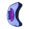 Coussin méditation 1/2 lune lotus Violet/bleu -- ±1008 g； 33x13 cm