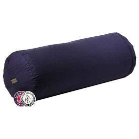 Coussin cylindrique Bleu foncé coton BIO (OCS) -- 60x16cm； ±2300 g