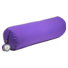 Coussin cylindrique violet coton BIO (OCS) -- 60x16cm； ±2300 g